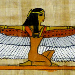 Papyrusbild: Elisabeth Woronowicz, Klasse 5c